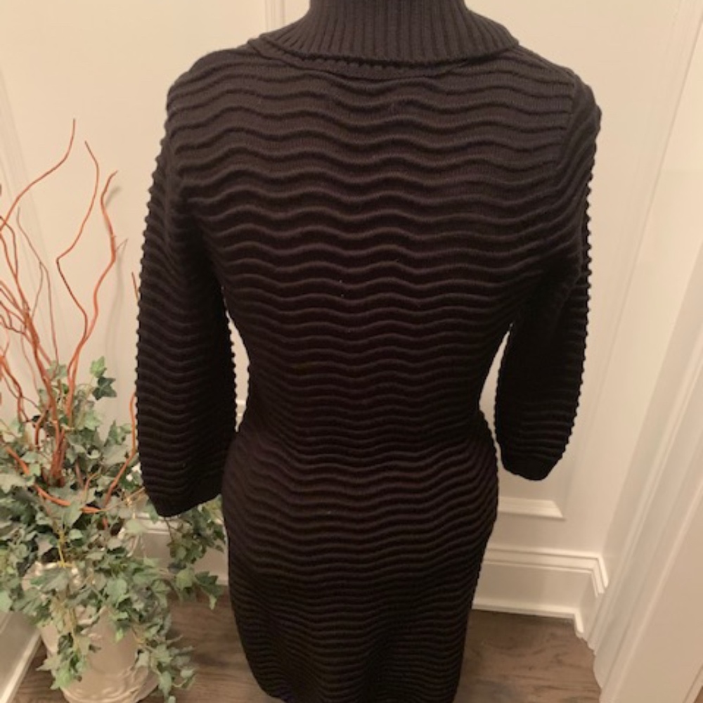Calvin Klein Women's Black Sweater Knit Dress - Picture 5 of 8